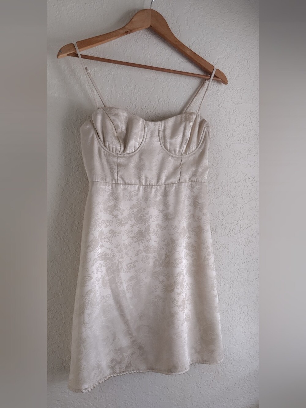 Princess Polly Ivory Jacquard Corset Mini Dress US 6 Western Festival - Picture 3 of 10